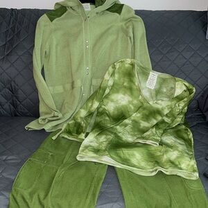Co & Eddy vintage and pre loved 3 piece lime and forest green outfit